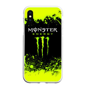 Чехол для iPhone XS Max матовый с принтом MONSTER ENERGY в Белгороде, Силикон | Область печати: задняя сторона чехла, без боковых панелей | black monster | bmx | claw | cybersport | energy | monster | monster energy | moto | motocross | race | sport | киберспорт | когти | монстер энерджи | монстр | мото | мотокросс | ралли | скейтбординг | спорт | т | энергия