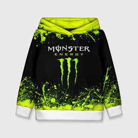 Детская толстовка 3D с принтом MONSTER ENERGY  в Белгороде, 100% полиэстер | двухслойный капюшон со шнурком для регулировки, мягкие манжеты на рукавах и по низу толстовки, спереди карман-кенгуру с мягким внутренним слоем | black monster | bmx | claw | cybersport | energy | monster | monster energy | moto | motocross | race | sport | киберспорт | когти | монстер энерджи | монстр | мото | мотокросс | ралли | скейтбординг | спорт | т | энергия