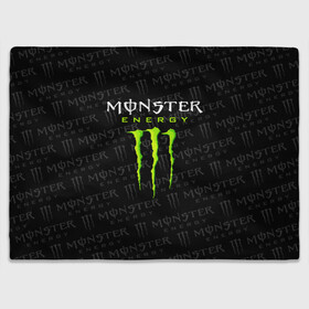 Плед 3D с принтом MONSTER ENERGY  в Белгороде, 100% полиэстер | закругленные углы, все края обработаны. Ткань не мнется и не растягивается | black monster | bmx | claw | cybersport | energy | monster | monster energy | moto | motocross | race | sport | киберспорт | когти | монстер энерджи | монстр | мото | мотокросс | ралли | скейтбординг | спорт | т | энергия