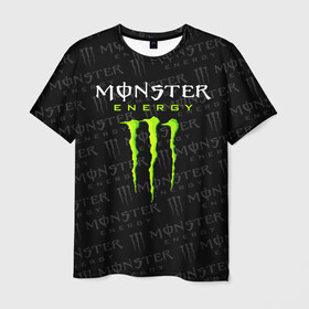 Мужская футболка 3D с принтом MONSTER ENERGY  в Белгороде, 100% полиэфир | прямой крой, круглый вырез горловины, длина до линии бедер | black monster | bmx | claw | cybersport | energy | monster | monster energy | moto | motocross | race | sport | киберспорт | когти | монстер энерджи | монстр | мото | мотокросс | ралли | скейтбординг | спорт | т | энергия