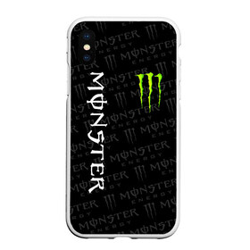 Чехол для iPhone XS Max матовый с принтом MONSTER ENERGY в Белгороде, Силикон | Область печати: задняя сторона чехла, без боковых панелей | black monster | bmx | claw | cybersport | energy | monster | monster energy | moto | motocross | race | sport | киберспорт | когти | монстер энерджи | монстр | мото | мотокросс | ралли | скейтбординг | спорт | т | энергия