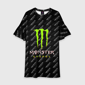 Детское платье 3D с принтом MONSTER ENERGY | МОНСТЕР ЭНЕРДЖИ (Z) в Белгороде, 100% полиэстер | прямой силуэт, чуть расширенный к низу. Круглая горловина, на рукавах — воланы | black monster | bmx | claw | cybersport | energy | monster | monster energy | moto | motocross | race | sport | киберспорт | когти | монстер энерджи | монстр | мото | мотокросс | ралли | скейтбординг | спорт | т | энергия