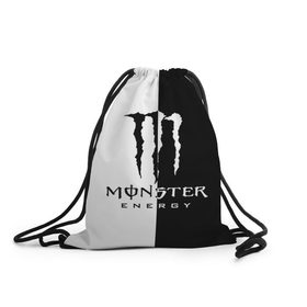 Рюкзак-мешок 3D с принтом MONSTER ENERGY (Z) в Белгороде, 100% полиэстер | плотность ткани — 200 г/м2, размер — 35 х 45 см; лямки — толстые шнурки, застежка на шнуровке, без карманов и подкладки | black monster | bmx | claw | cybersport | energy | monster | monster energy | moto | motocross | race | sport | киберспорт | когти | монстер энерджи | монстр | мото | мотокросс | ралли | скейтбординг | спорт | т | энергия