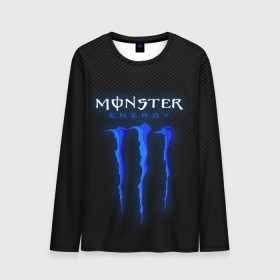 Мужской лонгслив 3D с принтом MONSTER ENERGY (Z) в Белгороде, 100% полиэстер | длинные рукава, круглый вырез горловины, полуприлегающий силуэт | black monster | bmx | claw | cybersport | energy | monster | monster energy | moto | motocross | race | sport | киберспорт | когти | монстер энерджи | монстр | мото | мотокросс | ралли | скейтбординг | спорт | т | энергия