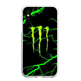 Чехол для iPhone XS Max матовый с принтом MONSTER ENERGY в Белгороде, Силикон | Область печати: задняя сторона чехла, без боковых панелей | black monster | bmx | claw | cybersport | energy | monster | monster energy | moto | motocross | race | sport | киберспорт | когти | монстер энерджи | монстр | мото | мотокросс | ралли | скейтбординг | спорт | т | энергия