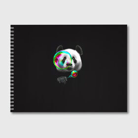 Альбом для рисования с принтом Панда и мыльный пузырь в Белгороде, 100% бумага
 | матовая бумага, плотность 200 мг. | арт | животные | забавная панда | зверь панда | мыльный пузырь | панда | панды | пузырь | рисунок