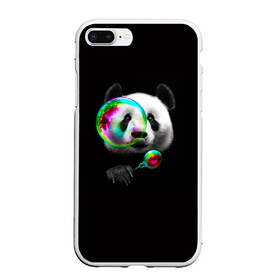 Чехол для iPhone 7Plus/8 Plus матовый с принтом Панда и мыльный пузырь в Белгороде, Силикон | Область печати: задняя сторона чехла, без боковых панелей | арт | животные | забавная панда | зверь панда | мыльный пузырь | панда | панды | пузырь | рисунок