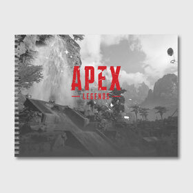 Альбом для рисования с принтом APEX LEGENDS в Белгороде, 100% бумага
 | матовая бумага, плотность 200 мг. | Тематика изображения на принте: 2020 | 5 сезон | apex legends 5 | art | ea | loba | ps4 | season | апекс | апекс 5 | апекс легенд | лоба | персонаж