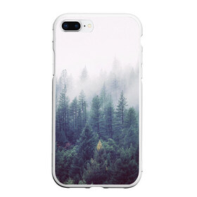 Чехол для iPhone 7Plus/8 Plus матовый с принтом Сибирский лес в Белгороде, Силикон | Область печати: задняя сторона чехла, без боковых панелей | siberia | trees | wood | деревья | ели | ёлки | ель | зеленый лес | лес | лес в тумане | леса | природа | сибирский лес | сибирь | таежные леса | таёжный лес | тайга | туман