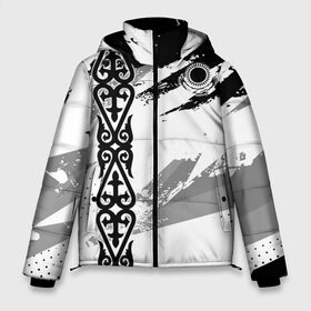 Мужская зимняя куртка 3D с принтом Форма Казахстан в Белгороде, верх — 100% полиэстер; подкладка — 100% полиэстер; утеплитель — 100% полиэстер | длина ниже бедра, свободный силуэт Оверсайз. Есть воротник-стойка, отстегивающийся капюшон и ветрозащитная планка. 

Боковые карманы с листочкой на кнопках и внутренний карман на молнии. | kazakh | kazakhstan | kz | qazaqstan | алма ата | астана | дарига | каз | казах | казахстан | кз | майда | назарбаев | нур султан | нурсултан | рк | тенге | токаев | чуйская долина