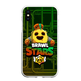 Чехол для iPhone XS Max матовый с принтом Brawl Stars Robot Spike в Белгороде, Силикон | Область печати: задняя сторона чехла, без боковых панелей | brawl | brawl stars | brawl stars spike robot | spike | spike robot | бравл | бравл кактус | бравл спайк | бравл старс | кактус | робоспайк | спайк | спайк бравл старс