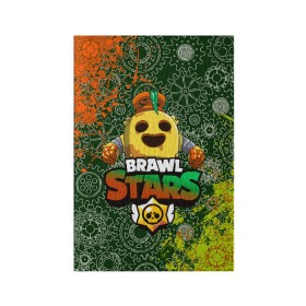 Обложка для паспорта матовая кожа с принтом Brawl Stars Robot Spike в Белгороде, натуральная матовая кожа | размер 19,3 х 13,7 см; прозрачные пластиковые крепления | Тематика изображения на принте: brawl | brawl stars | robospike | robot spike | spike | бравл | бравл кактус | бравл спайк | бравл старс | кактус | робоспайк | робот спайк | спайк | спайк робот