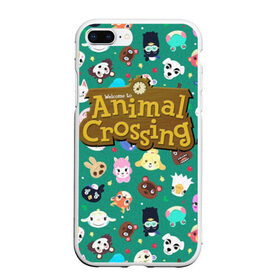 Чехол для iPhone 7Plus/8 Plus матовый с принтом Animal Crossing в Белгороде, Силикон | Область печати: задняя сторона чехла, без боковых панелей | animal crossing | game | new horizons | nintendo | животные | игра | нинтендо