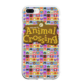 Чехол для iPhone 7Plus/8 Plus матовый с принтом ANIMAL CROSSING в Белгороде, Силикон | Область печати: задняя сторона чехла, без боковых панелей | animal crossing | game | new horizons | nintendo | животные | игра | нинтендо