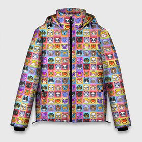 Мужская зимняя куртка 3D с принтом ANIMAL CROSSING в Белгороде, верх — 100% полиэстер; подкладка — 100% полиэстер; утеплитель — 100% полиэстер | длина ниже бедра, свободный силуэт Оверсайз. Есть воротник-стойка, отстегивающийся капюшон и ветрозащитная планка. 

Боковые карманы с листочкой на кнопках и внутренний карман на молнии. | Тематика изображения на принте: animal crossing | game | new horizons | nintendo | животные | игра | нинтендо