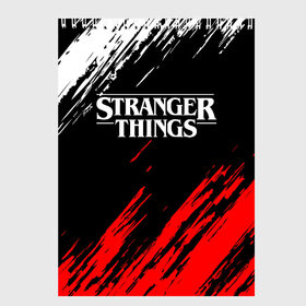 Скетчбук с принтом STRANGER THINGS в Белгороде, 100% бумага
 | 48 листов, плотность листов — 100 г/м2, плотность картонной обложки — 250 г/м2. Листы скреплены сверху удобной пружинной спиралью | 11 | stranger things | одди | одиннадцатая | очень странные дела | сериалы