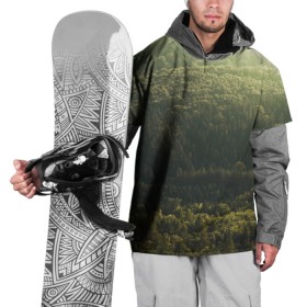 Накидка на куртку 3D с принтом Летний лес в Белгороде, 100% полиэстер |  | Тематика изображения на принте: дерево | деревья | зеленый | лес | лето | небо | облако | солнце | темный | ярко
