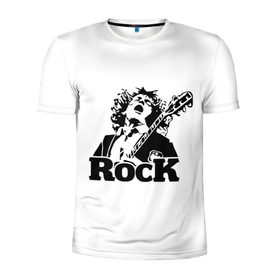 Мужская футболка 3D спортивная с принтом Rock в Белгороде, 100% полиэстер с улучшенными характеристиками | приталенный силуэт, круглая горловина, широкие плечи, сужается к линии бедра | ac dc | rock | арт | рок | рок н ролл | хард рок