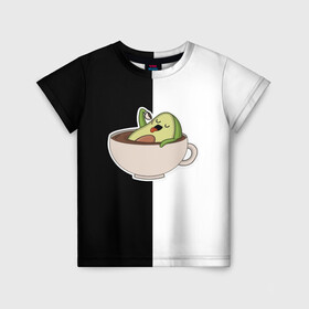 Детская футболка 3D с принтом авокадо в Белгороде, 100% гипоаллергенный полиэфир | прямой крой, круглый вырез горловины, длина до линии бедер, чуть спущенное плечо, ткань немного тянется | авокадо | веган | еда блогеров | мемы | минимализм | прикольные картинки | прикольные надписи | растение | смешное авокадо | фрукт