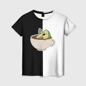 Женская футболка 3D с принтом авокадо в Белгороде, 100% полиэфир ( синтетическое хлопкоподобное полотно) | прямой крой, круглый вырез горловины, длина до линии бедер | авокадо | веган | еда блогеров | мемы | минимализм | прикольные картинки | прикольные надписи | растение | смешное авокадо | фрукт