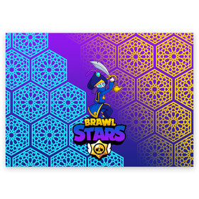 Поздравительная открытка с принтом MORTIS BRAWL STARS в Белгороде, 100% бумага | плотность бумаги 280 г/м2, матовая, на обратной стороне линовка и место для марки
 | Тематика изображения на принте: brawl | brawl stars | brawl stars rogue mortis | clash | mortis brawl stars | rogue mortis | бравл старс | бравл старс коварный мортис | игра | коварный мортис | мобильные игры | мортис