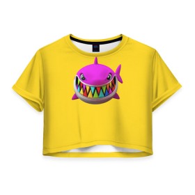 Женская футболка Crop-top 3D с принтом 6IX9INE (+ спина) в Белгороде, 100% полиэстер | круглая горловина, длина футболки до линии талии, рукава с отворотами | 6 | 6ix9ine | 9 | america | gang | gangsta | gooba | keke | koko | music | rap | shark | tekashi | usa | акула | америка | музыка | реп | рэп | текаши
