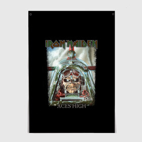 Постер с принтом Iron Maiden в Белгороде, 100% бумага
 | бумага, плотность 150 мг. Матовая, но за счет высокого коэффициента гладкости имеет небольшой блеск и дает на свету блики, но в отличии от глянцевой бумаги не покрыта лаком | арт | метал | музыка | рок | черепiron maiden