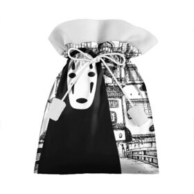 Подарочный 3D мешок с принтом No-Face Spirited Away Ghibli в Белгороде, 100% полиэстер | Размер: 29*39 см | ghibli | hayao miyazaki | no face | spirited away | studio ghibli | аниме | безликий | гибли | манга | унесенные призраками