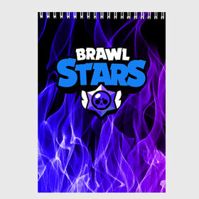 Скетчбук с принтом BRAWL STARS в Белгороде, 100% бумага
 | 48 листов, плотность листов — 100 г/м2, плотность картонной обложки — 250 г/м2. Листы скреплены сверху удобной пружинной спиралью | 8 bit | barley | brawl stars | brock | bull | colt | crow | dynamike | fire | frank | jessie | leon | nita | барли | бравл старс | брок | булл | ворон | джесси | динамайк | кольт | леон | огонь | фрэнк