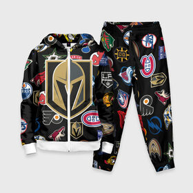 Детский костюм 3D с принтом Vegas Golden Knights (Z) в Белгороде,  |  | anaheim ducks | arizona coyotes | boston bruins | buffalo sabres | calgary flames | canadiens de montreal | carolina hurricanes | chicago blackhawks | colorado avalanche | columbus blue jackets | dallas stars | detroit red wings | edmonton oil | hockey | 