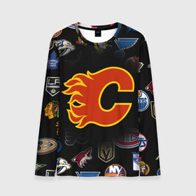 Мужской лонгслив 3D с принтом Calgary Flames (Z) в Белгороде, 100% полиэстер | длинные рукава, круглый вырез горловины, полуприлегающий силуэт | Тематика изображения на принте: anaheim ducks | arizona coyotes | boston bruins | buffalo sabres | calgary flames | canadiens de montreal | carolina hurricanes | chicago blackhawks | colorado avalanche | columbus blue jackets | dallas stars | detroit red wings | edmonton oil | hockey | 