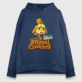 Женское худи Oversize хлопок с принтом Animal Crossing Isabelle в Белгороде, френч-терри — 70% хлопок, 30% полиэстер. Мягкий теплый начес внутри —100% хлопок | боковые карманы, эластичные манжеты и нижняя кромка, капюшон на магнитной кнопке | animal crossing | isabelle | nintendo | детская | женская | игра | изабель | изабэль | мультик | мультяшный | нинтендо | рисованный | рисунок | собака | собачка | энимал кроссинг