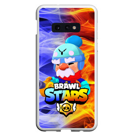 Чехол для Samsung S10E с принтом Gale Brawl Stars в Белгороде, Силикон | Область печати: задняя сторона чехла, без боковых панелей | brawl | crow | gale | leon | max | rogue | sally | shark | spike | sprout | tropic | wolf | акула | бравл | волк | ворон | джин | лев | леон | макс | мортис | салли | спраут | старс | тигр