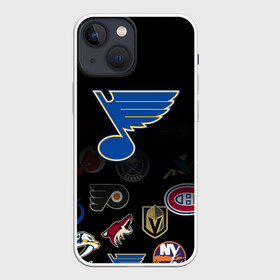 Чехол для iPhone 13 mini с принтом NHL St. Louis Blues (Z) в Белгороде,  |  | anaheim ducks | arizona coyotes | boston bruins | buffalo sabres | canadiens de montreal | carolina hurricanes | chicago blackhawks | colorado | hockey | nhl | st. louis blues | нхл | паттерн | спорт | хоккей