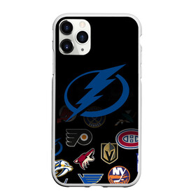 Чехол для iPhone 11 Pro Max матовый с принтом NHL Tampa Bay Lightning (Z) в Белгороде, Силикон |  | anaheim ducks | arizona coyotes | boston bruins | buffalo sabres | canadiens de montreal | carolina hurricanes | chicago blackhawks | colorado | hockey | nhl | tampa bay lightning | нхл | паттерн | спорт | хоккей