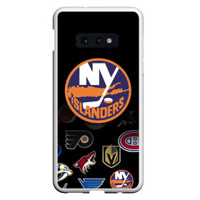 Чехол для Samsung S10E с принтом NHL New York Islanders (Z) в Белгороде, Силикон | Область печати: задняя сторона чехла, без боковых панелей | Тематика изображения на принте: 