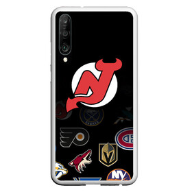 Чехол для Honor P30 с принтом NHL New Jersey Devils (Z) в Белгороде, Силикон | Область печати: задняя сторона чехла, без боковых панелей | anaheim ducks | arizona coyotes | boston bruins | buffalo sabres | calgary flames | carolina hurricanes | chicago blackhawks | colorado | hockey | new jersey devils | nhl | нхл | паттерн | спорт | хоккей