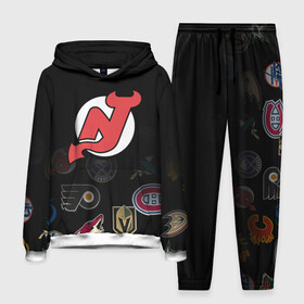 Мужской костюм 3D (с толстовкой) с принтом NHL New Jersey Devils (Z) в Белгороде,  |  | anaheim ducks | arizona coyotes | boston bruins | buffalo sabres | calgary flames | carolina hurricanes | chicago blackhawks | colorado | hockey | new jersey devils | nhl | нхл | паттерн | спорт | хоккей