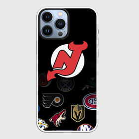 Чехол для iPhone 13 Pro Max с принтом NHL New Jersey Devils (Z) в Белгороде,  |  | anaheim ducks | arizona coyotes | boston bruins | buffalo sabres | calgary flames | carolina hurricanes | chicago blackhawks | colorado | hockey | new jersey devils | nhl | нхл | паттерн | спорт | хоккей