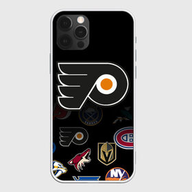 Чехол для iPhone 12 Pro Max с принтом NHL Philadelphia Flyers (Z) в Белгороде, Силикон |  | Тематика изображения на принте: anaheim ducks | boston bruins | buffalo sabres | calgary flames | canadiens de montreal | carolina hurricanes | chicago blackhawks | colorado | hockey | nhl | philadelphia flyers | нхл | паттерн | спорт | хоккей