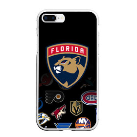 Чехол для iPhone 7Plus/8 Plus матовый с принтом NHL Florida Panthers (Z) в Белгороде, Силикон | Область печати: задняя сторона чехла, без боковых панелей | anaheim ducks | arizona coyotes | boston bruins | buffalo sabres | calgary flames | canadiens de montreal | chicago blackhawks | colorado | florida panthers | hockey | nhl | нхл | паттерн | спорт | хоккей