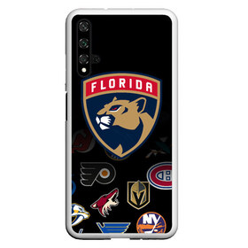 Чехол для Honor 20 с принтом NHL Florida Panthers (Z) в Белгороде, Силикон | Область печати: задняя сторона чехла, без боковых панелей | Тематика изображения на принте: anaheim ducks | arizona coyotes | boston bruins | buffalo sabres | calgary flames | canadiens de montreal | chicago blackhawks | colorado | florida panthers | hockey | nhl | нхл | паттерн | спорт | хоккей