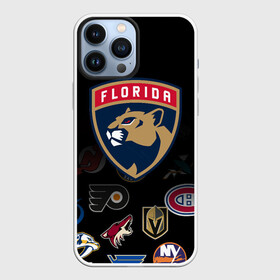 Чехол для iPhone 13 Pro Max с принтом NHL Florida Panthers (Z) в Белгороде,  |  | anaheim ducks | arizona coyotes | boston bruins | buffalo sabres | calgary flames | canadiens de montreal | chicago blackhawks | colorado | florida panthers | hockey | nhl | нхл | паттерн | спорт | хоккей