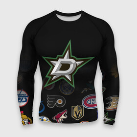 Мужской рашгард 3D с принтом NHL Dallas Stars (Z) в Белгороде,  |  | anaheim ducks | arizona coyotes | boston bruins | buffalo sabres | calgary flames | carolina hurricanes | chicago blackhawks | colorado | dallas stars | hockey | nhl | нхл | паттерн | спорт | хоккей