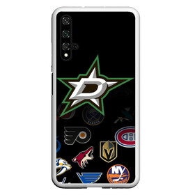 Чехол для Honor 20 с принтом NHL Dallas Stars (Z) в Белгороде, Силикон | Область печати: задняя сторона чехла, без боковых панелей | Тематика изображения на принте: anaheim ducks | arizona coyotes | boston bruins | buffalo sabres | calgary flames | carolina hurricanes | chicago blackhawks | colorado | dallas stars | hockey | nhl | нхл | паттерн | спорт | хоккей