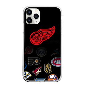 Чехол для iPhone 11 Pro матовый с принтом NHL Detroit Red Wings (Z) в Белгороде, Силикон |  | anaheim ducks | arizona coyotes | boston bruins | buffalo sabres | calgary flames | canadiens de montreal | carolina hurricanes | colorado | detroit red wings | hockey | nhl | нхл | паттерн | спорт | хоккей