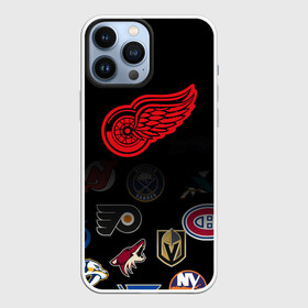 Чехол для iPhone 13 Pro Max с принтом NHL Detroit Red Wings (Z) в Белгороде,  |  | anaheim ducks | arizona coyotes | boston bruins | buffalo sabres | calgary flames | canadiens de montreal | carolina hurricanes | colorado | detroit red wings | hockey | nhl | нхл | паттерн | спорт | хоккей