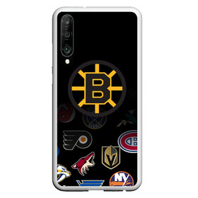 Чехол для Honor P30 с принтом NHL Boston Bruins (Z) в Белгороде, Силикон | Область печати: задняя сторона чехла, без боковых панелей | anaheim ducks | arizona coyotes | boston bruins | buffalo sabres | calgary flames | canadiens de montreal | carolina hurricanes | chicago blackhawks | colorado | hockey | nhl | нхл | паттерн | спорт | хоккей