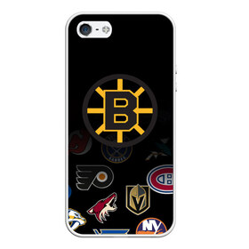 Чехол для iPhone 5/5S матовый с принтом NHL Boston Bruins (Z) в Белгороде, Силикон | Область печати: задняя сторона чехла, без боковых панелей | anaheim ducks | arizona coyotes | boston bruins | buffalo sabres | calgary flames | canadiens de montreal | carolina hurricanes | chicago blackhawks | colorado | hockey | nhl | нхл | паттерн | спорт | хоккей