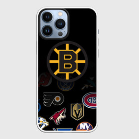 Чехол для iPhone 13 Pro Max с принтом NHL Boston Bruins (Z) в Белгороде,  |  | anaheim ducks | arizona coyotes | boston bruins | buffalo sabres | calgary flames | canadiens de montreal | carolina hurricanes | chicago blackhawks | colorado | hockey | nhl | нхл | паттерн | спорт | хоккей